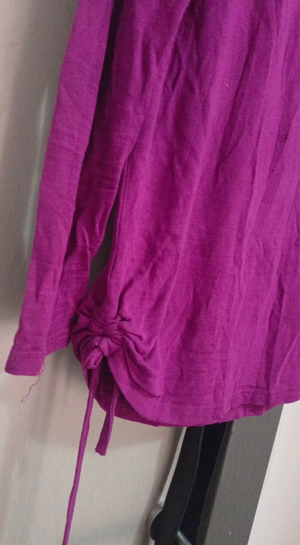 Mor Uzun Kollu Hamile Bluzu - Görsel 2