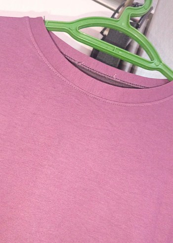 Düğmeli Mor Uzun Kollu Kadın Tunik - Görsel 4