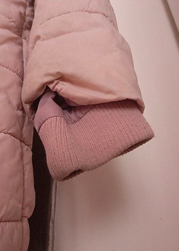 Kürklü Kapüşonlu Kız Montu - Görsel 5