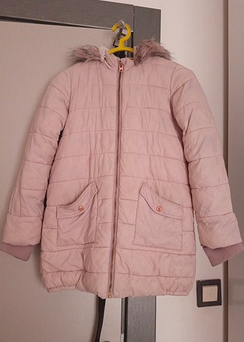 Kürklü Kapüşonlu Kız Montu - Görsel 2