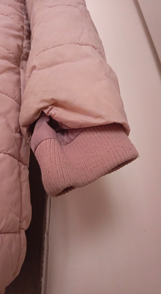 Kürklü Kapüşonlu Kız Montu - Görsel 5