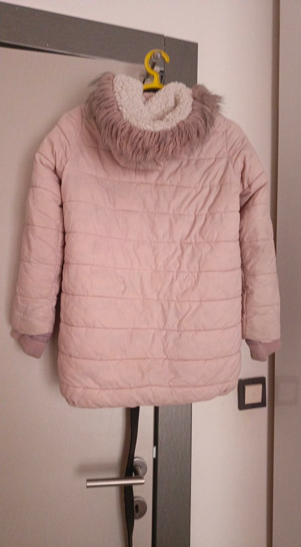 Kürklü Kapüşonlu Kız Montu - Görsel 3