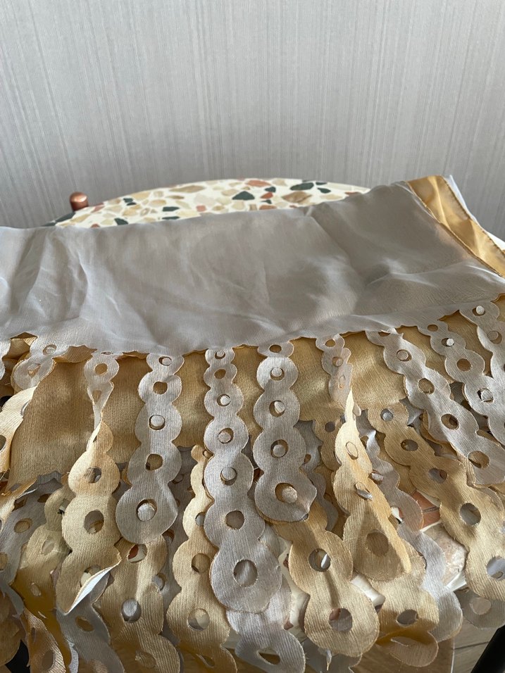 Silk Home Çift taraflı şal (Gold-Gümüş) - Görsel 2