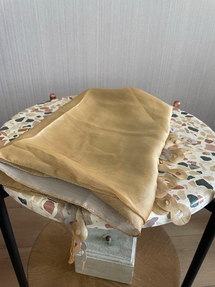 Silk Home Çift taraflı şal (Gold-Gümüş) - Görsel 4