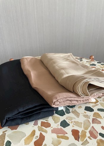 Freshscarfs Pamuk İpek Eşarp (Koyu Bej) - Görsel 3