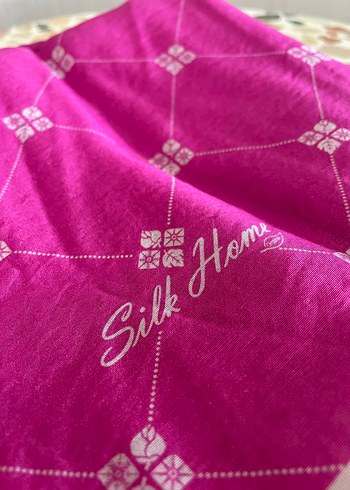 Silk Home Twill İpek Eşarp (Fuşya) - Görsel 2