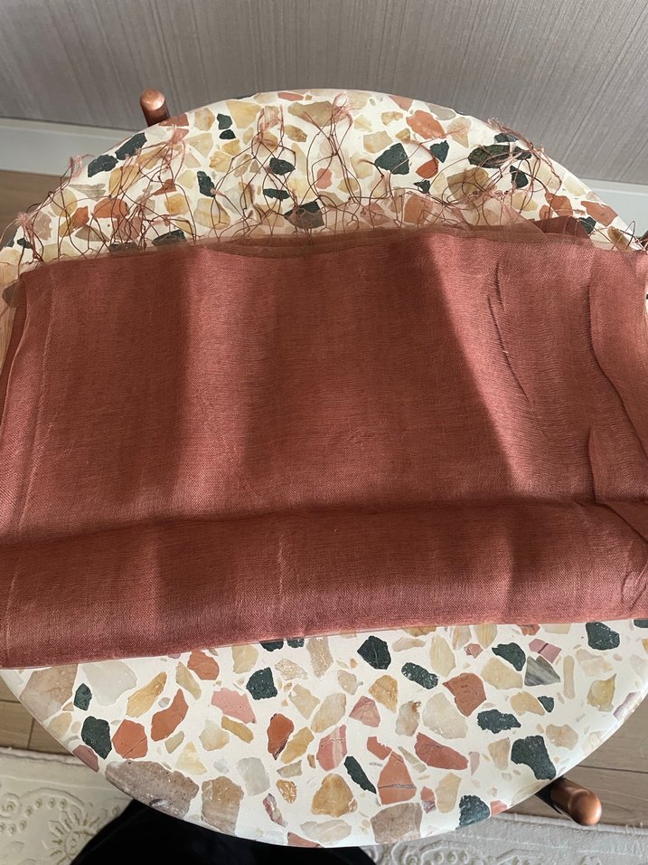 Organze Şal Bronz - Görsel 2