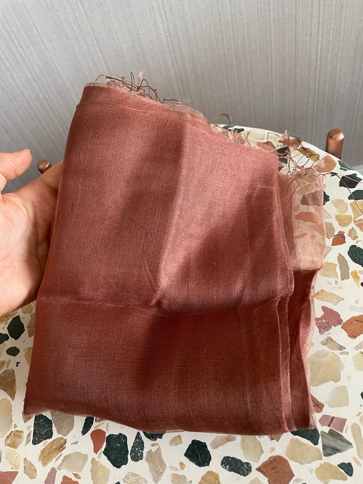 Organze Şal Bronz - Görsel 3