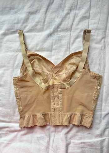 Dantel Detaylı 2000s y2k Kadın Büstiyer - Görsel 3