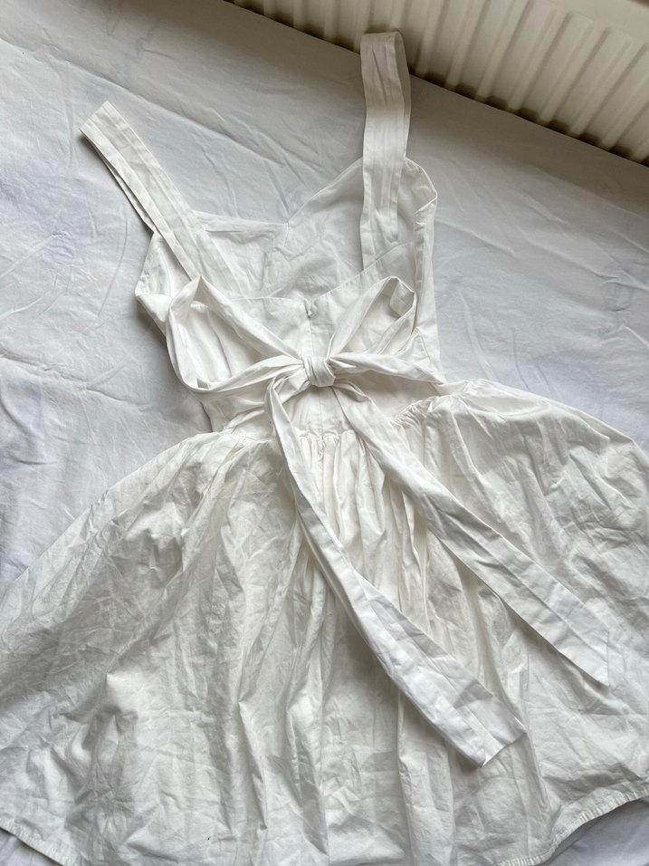 H&M Beyaz y2k Lolita Mini Elbise - Görsel 2