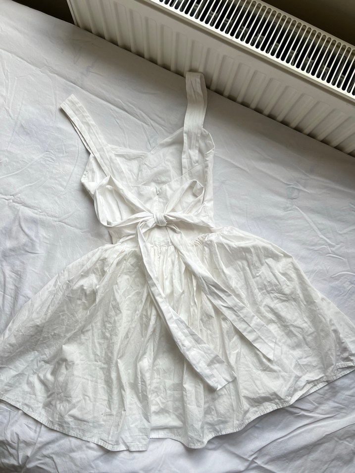 H&M Beyaz y2k Lolita Mini Elbise - Görsel 5