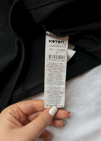 Koton Pamuklu Dantel Yakalı y2k Goth Bluz - Görsel 6