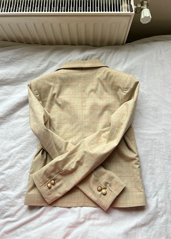 Shesay Bej Vintage Blazer Ceket - Görsel 5