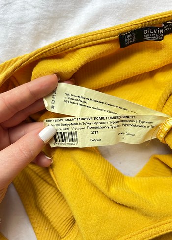 Dilvin Sarı y2k Lolita Dekolte Body - Görsel 6