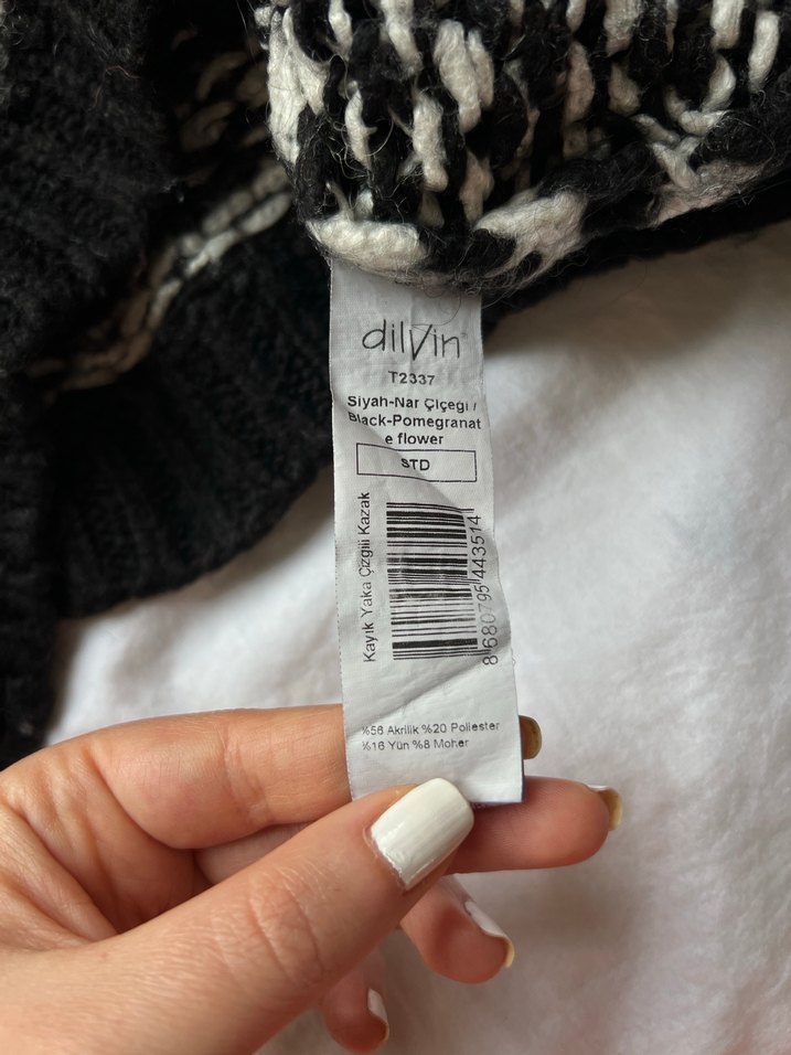 Dilvin Moher Yün Kayık Yaka y2k Kazak - Görsel 5