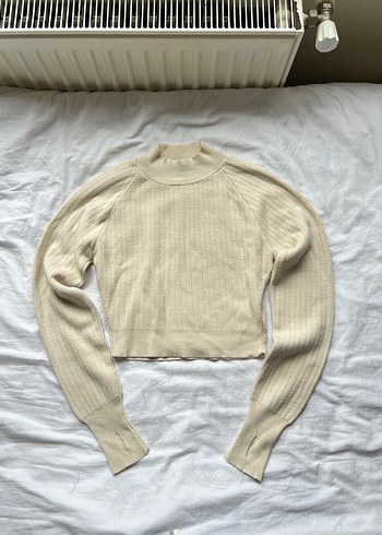 Swist Bej Parmak Geçirmeli y2k Kazak - Görsel 2