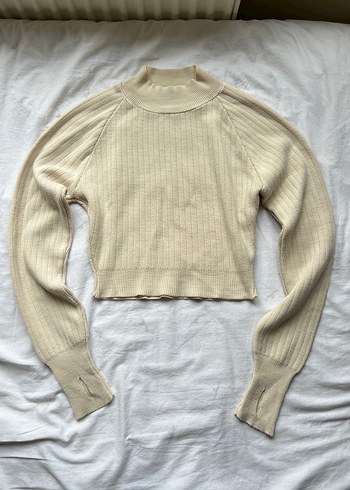 Swist Bej Parmak Geçirmeli y2k Kazak - Görsel 3