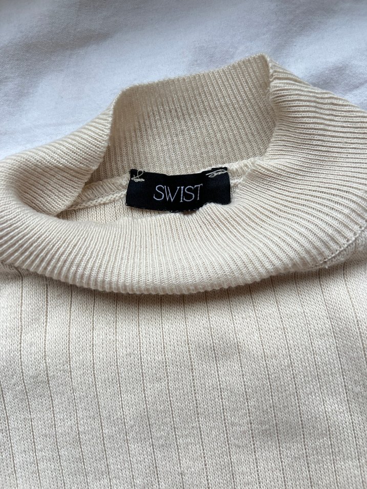 Swist Bej Parmak Geçirmeli y2k Kazak - Görsel 5