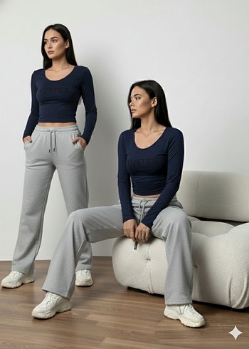 KADIN KIŞLIK ŞARDONLU EŞOFMAN ALTI - Görsel 2