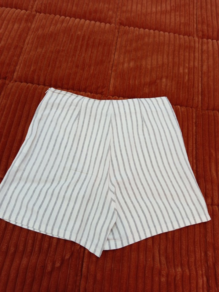 Düğmeli Bohem Mini şort etek - Görsel 2