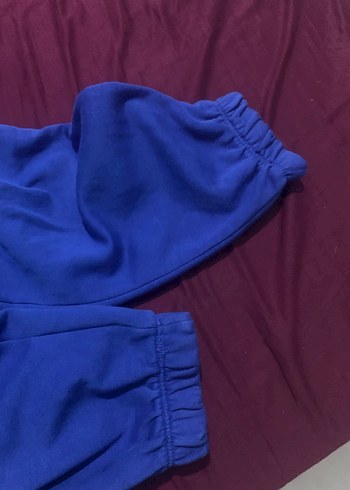 Kadın Koyu Mavi Rahat Kesim Eşofman Altı - Görsel 4