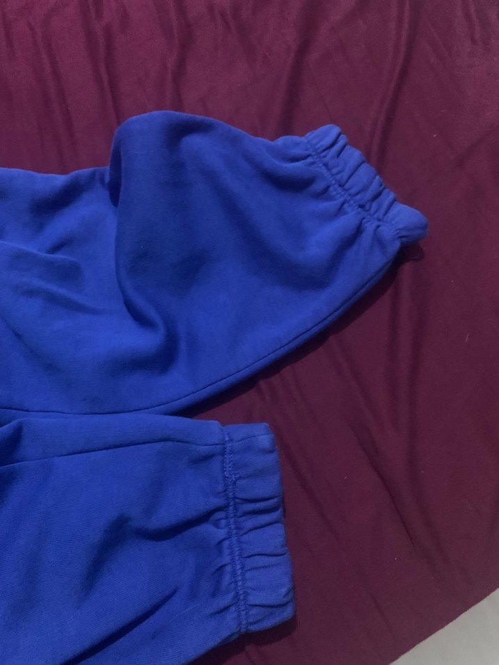 Kadın Koyu Mavi Rahat Kesim Eşofman Altı - Görsel 4