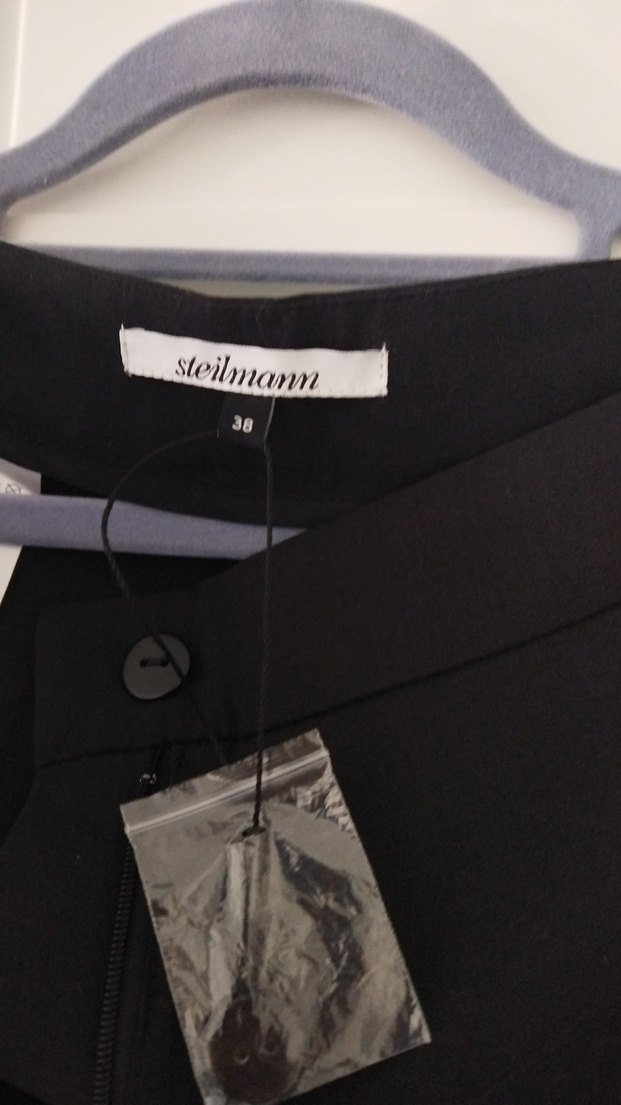 Kadın Siyah Kemerli Kumaş Pantolon - Görsel 4