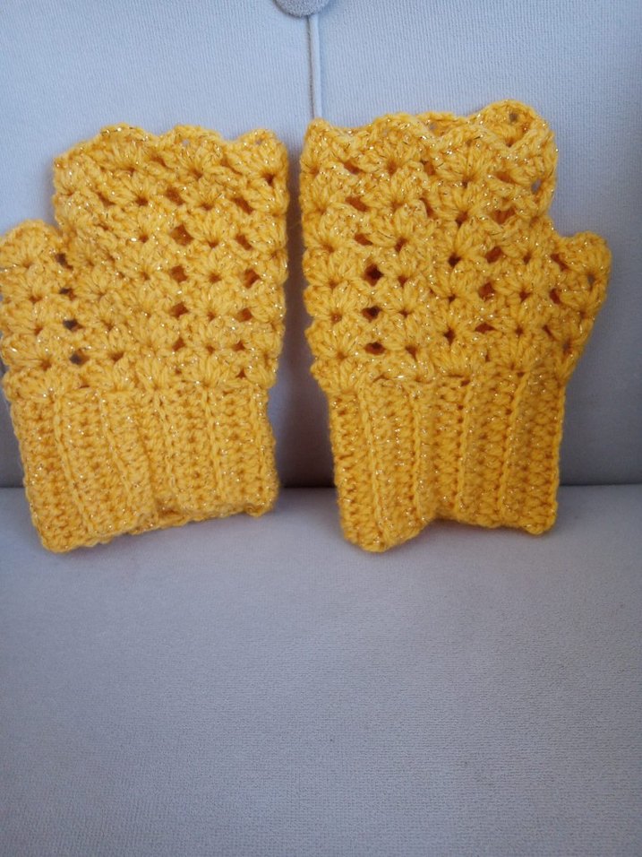 Örgü Kadın Eldiven yetişkin standart - Görsel 2