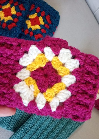 Örgü çocuk Eldivenleri 3 tane set - Görsel 5