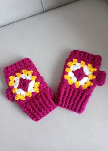 Örgü çocuk Eldivenleri 3 tane set - Görsel 16