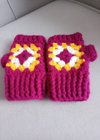 Örgü çocuk Eldivenleri 3 tane set - Görsel 15