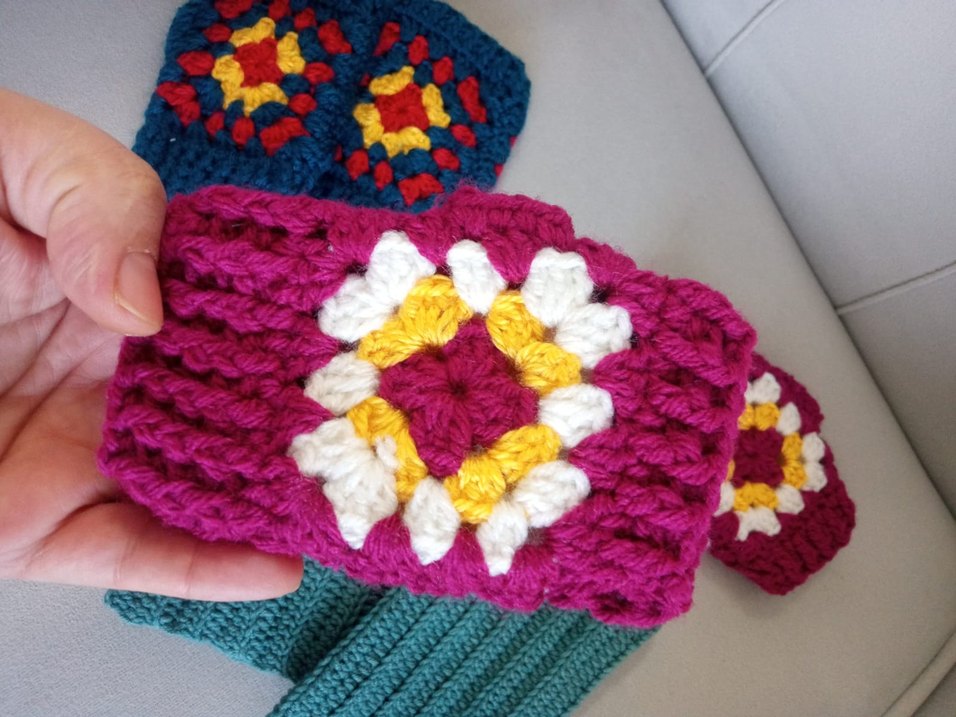 Örgü çocuk Eldivenleri 3 tane set - Görsel 5