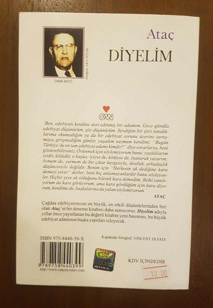 Nurullah Ataç - Diyelim ( Denemeler Kitabı) - Görsel 2