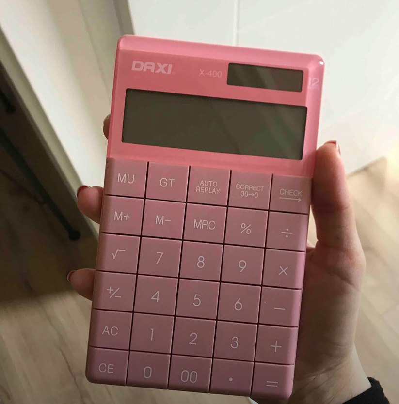 Pastel Pembe Hesap Makinesi Daxi - X400 - Görsel 2