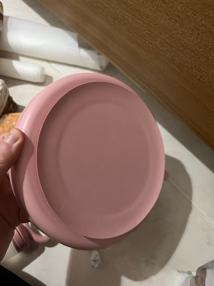 Pastel Pembe Bölmeli Çocuk Tabak oioi slikon - Görsel 2