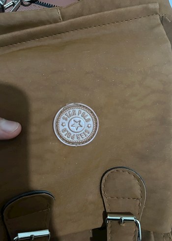 Kahverengi Deri Kadın Sırt Çantası taba - Görsel 5