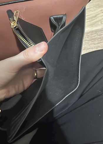 Tokalı Siyah Deri Kadın Cüzdanı - Görsel 5