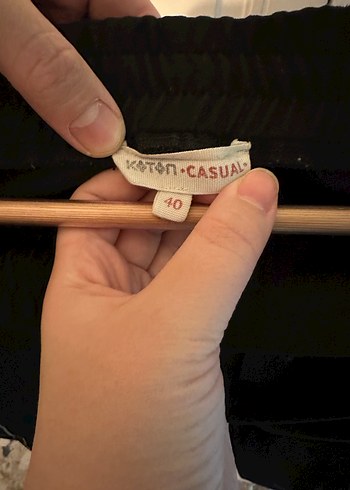 Siyah Kadın Midi Kumaş Pantolon - Görsel 2