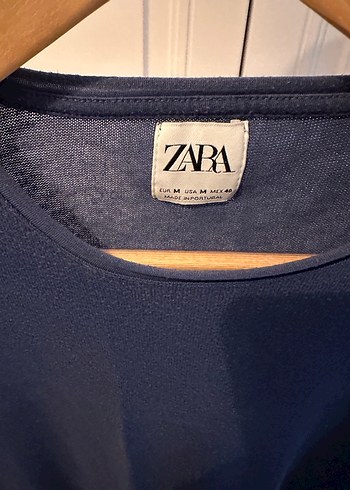 Erkek Koyu Mavi Denim Kısa Kollu Tişört - Görsel 3