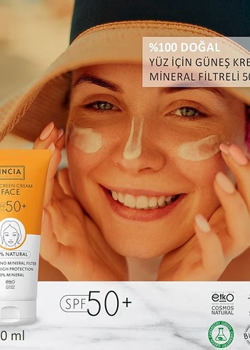 INCIA %100 Doğal Leke Karşıtı Yüz Güneş Kremi SPF50+ - Görsel 3