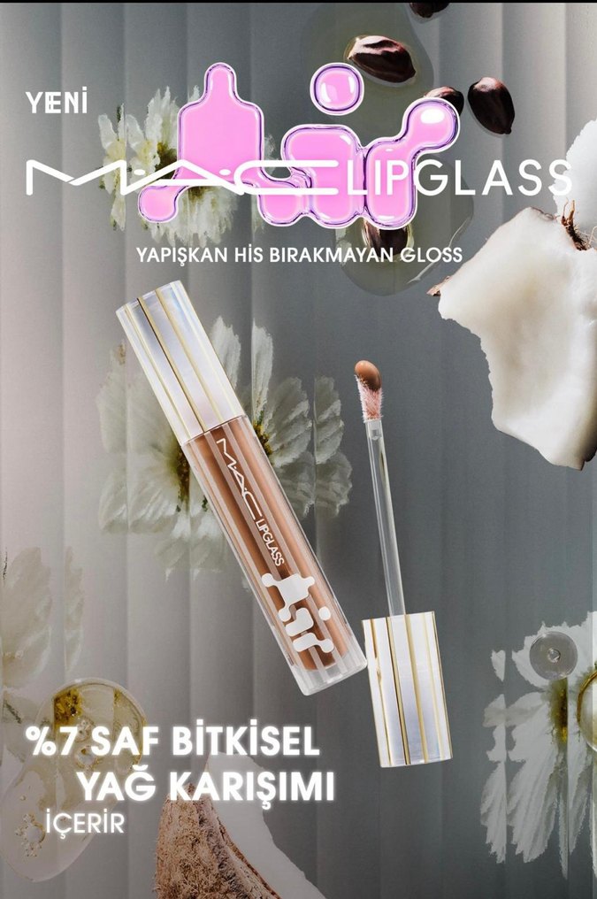 MAC Lipglass aesthetic rengi lip gloss - Görsel 2