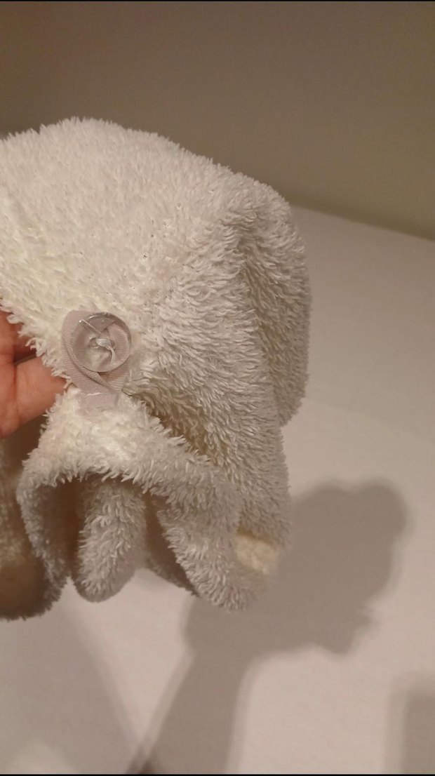 düğmeli mikrofiber saç havlusu - Görsel 2