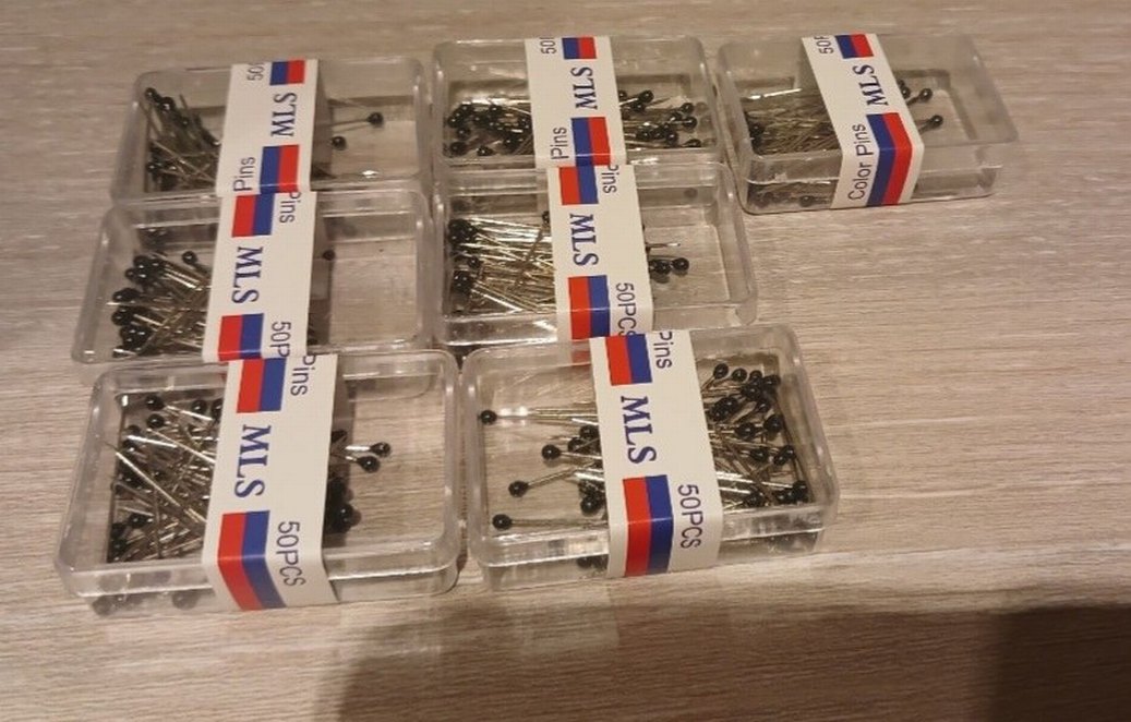 350 adet siyah toplu iğne - Görsel 2