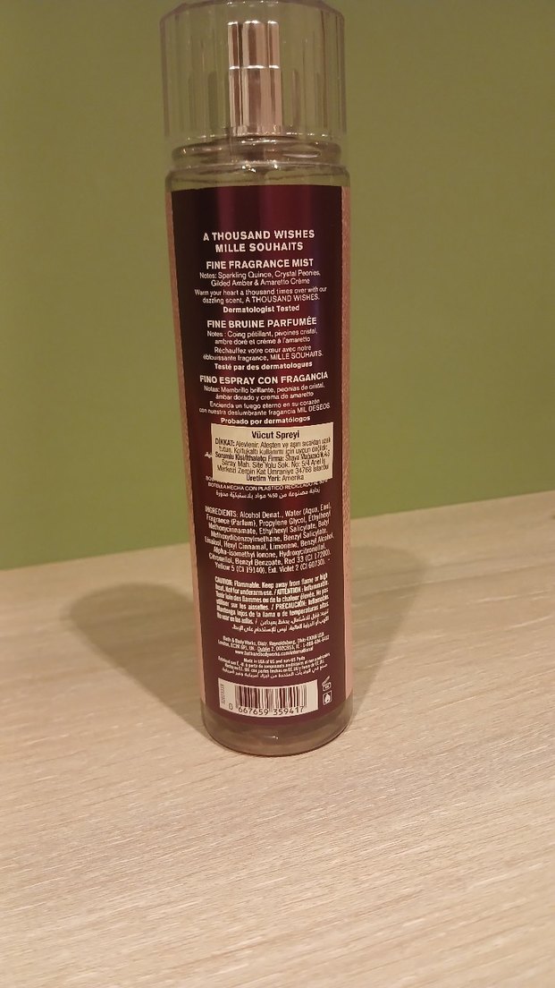 Bath&Body Works A Thousand Wishes Seti (vücut spreyi, losyonu,el - Görsel 3