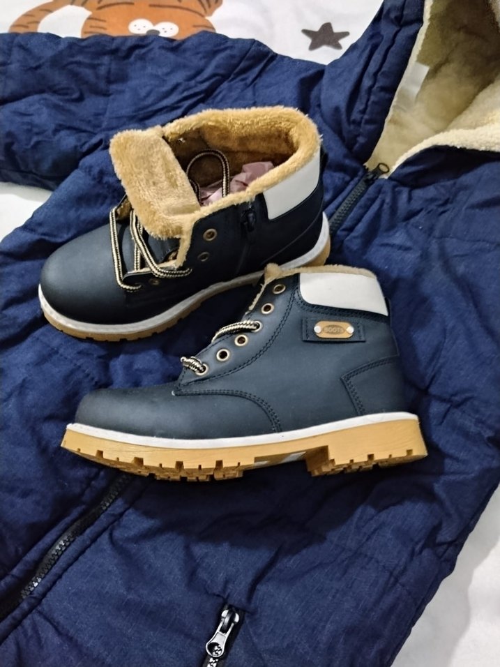 Lacivert Bağcıklı Erkek Çocuk Botu - Görsel 2