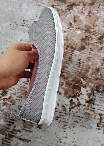 Gri Dolgu Topuklu Kadın Babet - Görsel 4