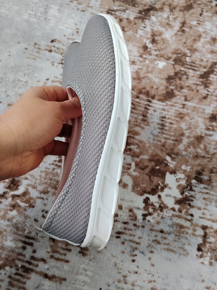 Gri Dolgu Topuklu Kadın Babet - Görsel 4