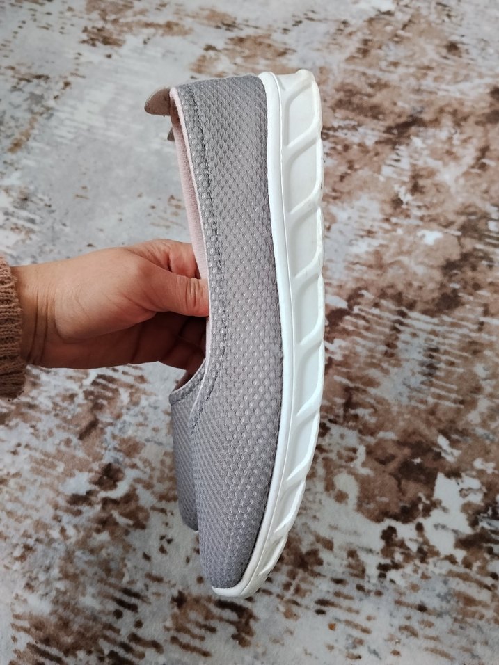 Gri Dolgu Topuklu Kadın Babet - Görsel 3