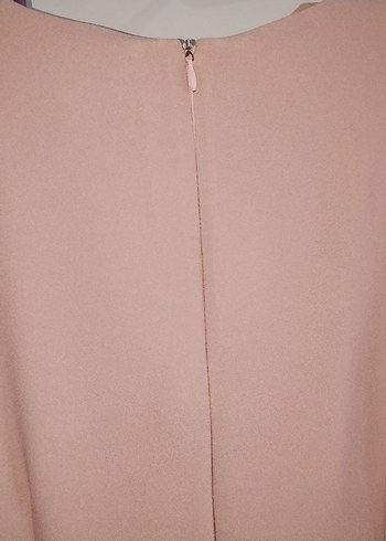 Piliseli Uzun Pudra Elbise - Görsel 10