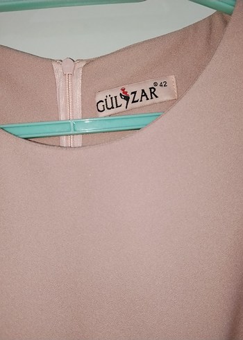 Piliseli Uzun Pudra Elbise - Görsel 4